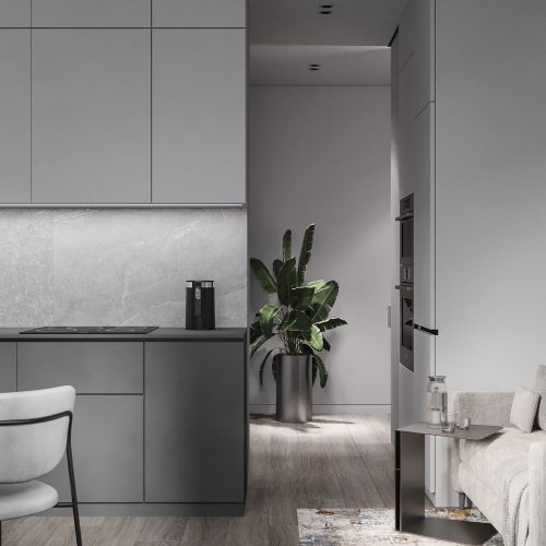 Дизайн проект квартиры 45 м² в ЖК Променад