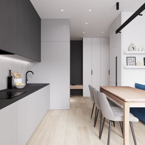 Дизайн проект квартиры 61 м² в ЖК Променад