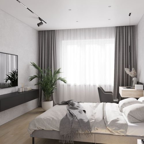 Дизайн проект квартиры 61 м² в ЖК Променад