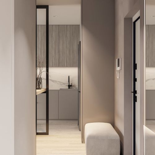 Дизайн проект квартиры 58 м² в ЖК Северный берег