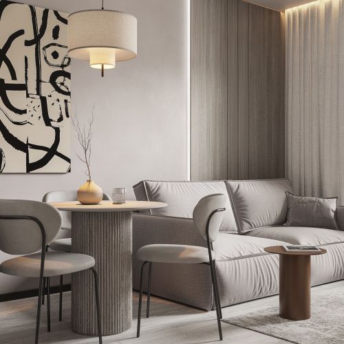 Дизайн проект квартиры 58 м² в ЖК Северный берег