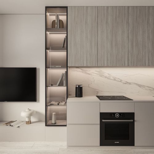 Дизайн проект квартиры 58 м² в ЖК Северный берег