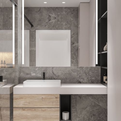 Дизайн проект квартиры 58 м² в ЖК Северный берег