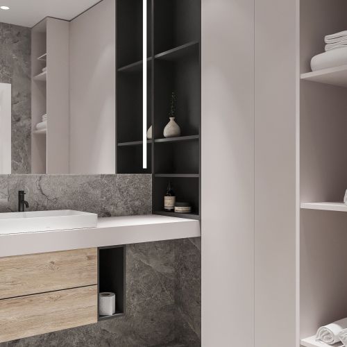 Дизайн проект квартиры 58 м² в ЖК Северный берег